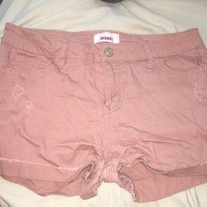 Pink bongo jean shorts